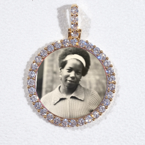 3D CIRCLE CUSTOM PICTURE PENDANT SMALL SIZE
