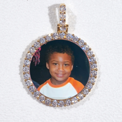 3D CIRCLE CUSTOM PICTURE PENDANT SMALL SIZE