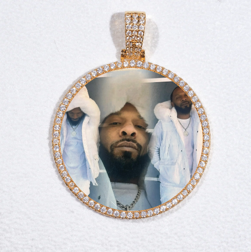 MEDIUM 3D CIRCLE CUSTOM PICTURE PENDANT