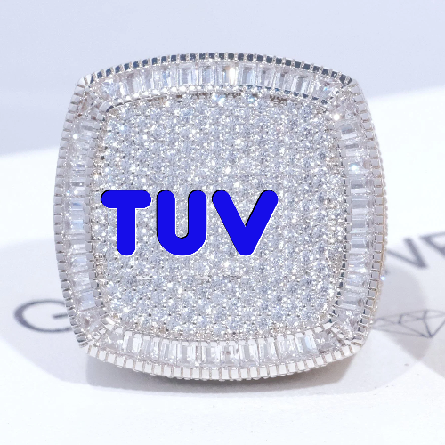 CUSTOM LETTER 3D ICED RING