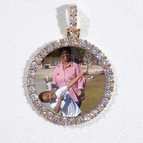 3D CIRCLE CUSTOM PICTURE PENDANT SMALL SIZE