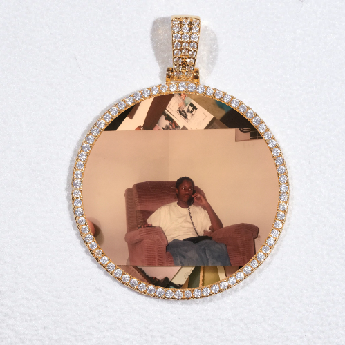 MEDIUM 3D CIRCLE CUSTOM PICTURE PENDANT