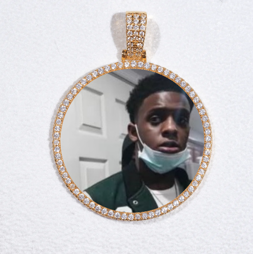 MEDIUM 3D CIRCLE CUSTOM PICTURE PENDANT