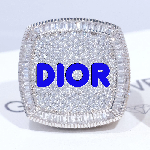 CUSTOM LETTER 3D ICED RING