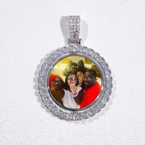 3D Spinning 2-Faced Custom Picture Pendant
