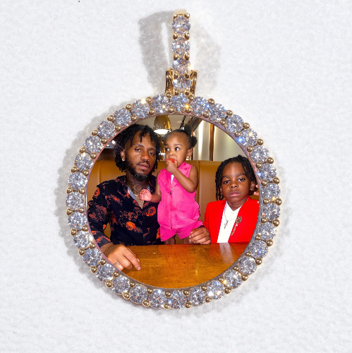 3D CIRCLE CUSTOM PICTURE PENDANT SMALL SIZE