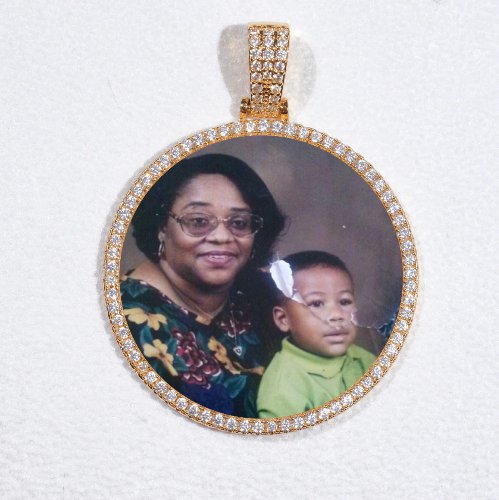 MEDIUM 3D CIRCLE CUSTOM PICTURE PENDANT
