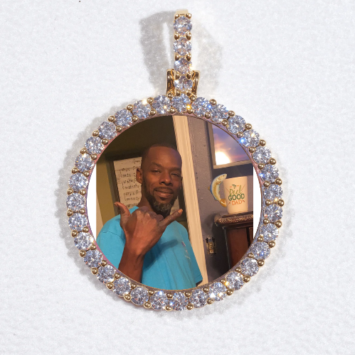 3D CIRCLE CUSTOM PICTURE PENDANT SMALL SIZE