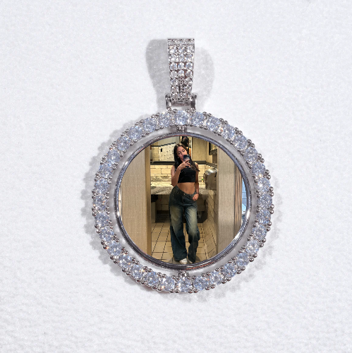 3D Spinning 2-Faced Custom Picture Pendant