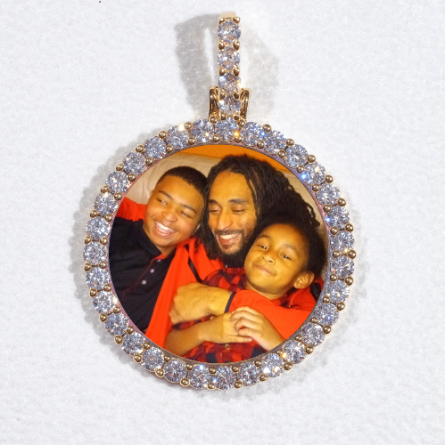 3D CIRCLE CUSTOM PICTURE PENDANT SMALL SIZE