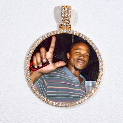MEDIUM 3D CIRCLE CUSTOM PICTURE PENDANT