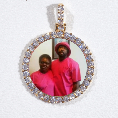 3D CIRCLE CUSTOM PICTURE PENDANT SMALL SIZE