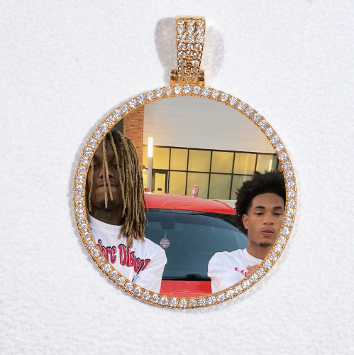 MEDIUM 3D CIRCLE CUSTOM PICTURE PENDANT