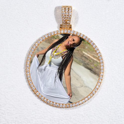 MEDIUM 3D CIRCLE CUSTOM PICTURE PENDANT