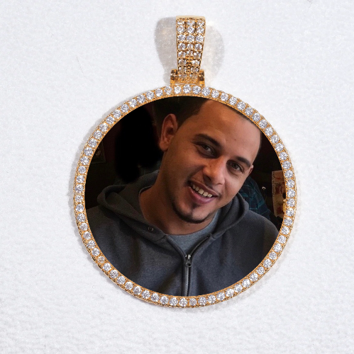 MEDIUM 3D CIRCLE CUSTOM PICTURE PENDANT