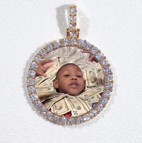 3D CIRCLE CUSTOM PICTURE PENDANT SMALL SIZE