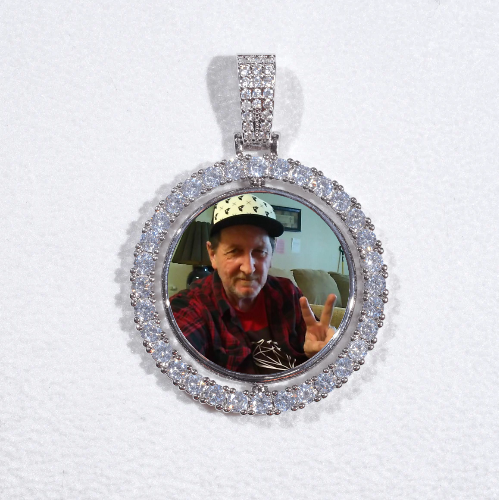 3D Spinning 2-Faced Custom Picture Pendant