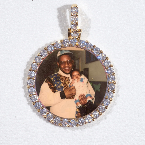 3D CIRCLE CUSTOM PICTURE PENDANT SMALL SIZE