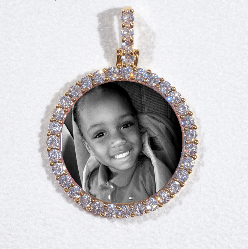 3D CIRCLE CUSTOM PICTURE PENDANT SMALL SIZE