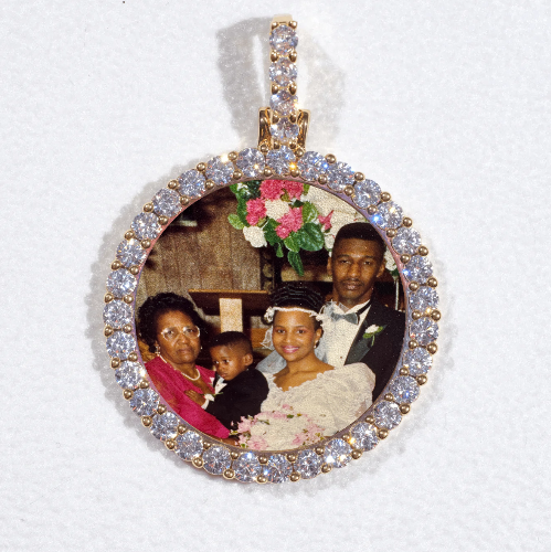 3D CIRCLE CUSTOM PICTURE PENDANT SMALL SIZE
