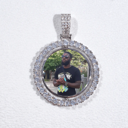 3D Spinning 2-Faced Custom Picture Pendant