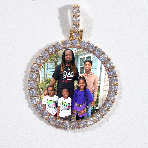 3D CIRCLE CUSTOM PICTURE PENDANT SMALL SIZE