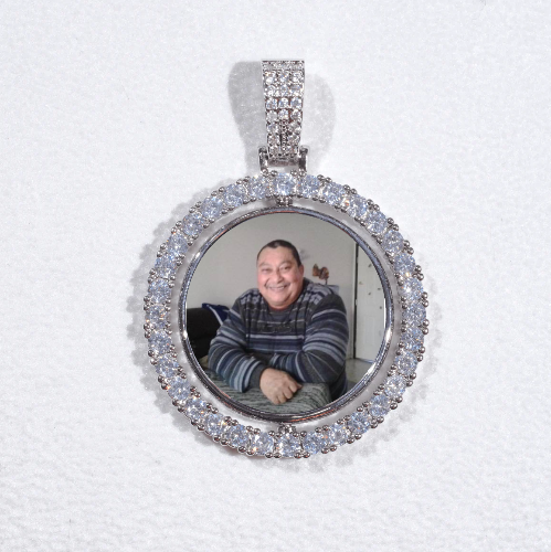 3D Spinning 2-Faced Custom Picture Pendant