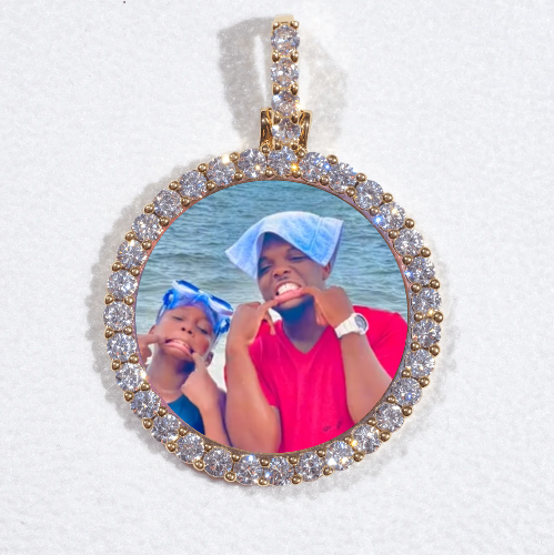 3D CIRCLE CUSTOM PICTURE PENDANT SMALL SIZE