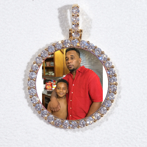 3D CIRCLE CUSTOM PICTURE PENDANT SMALL SIZE