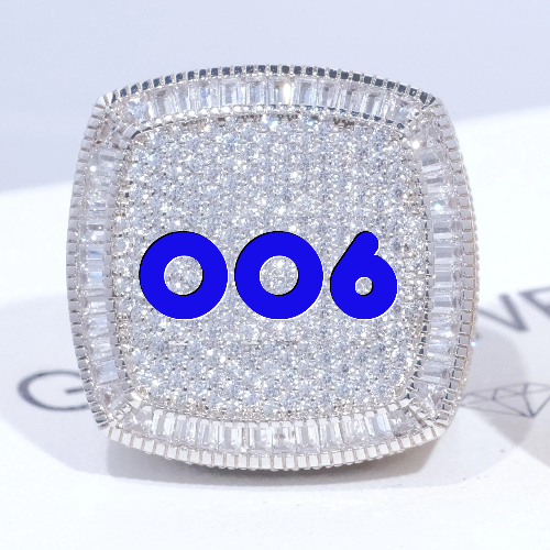 CUSTOM LETTER 3D ICED RING
