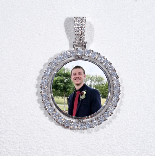 3D Spinning 2-Faced Custom Picture Pendant