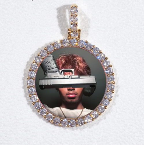 3D CIRCLE CUSTOM PICTURE PENDANT SMALL SIZE