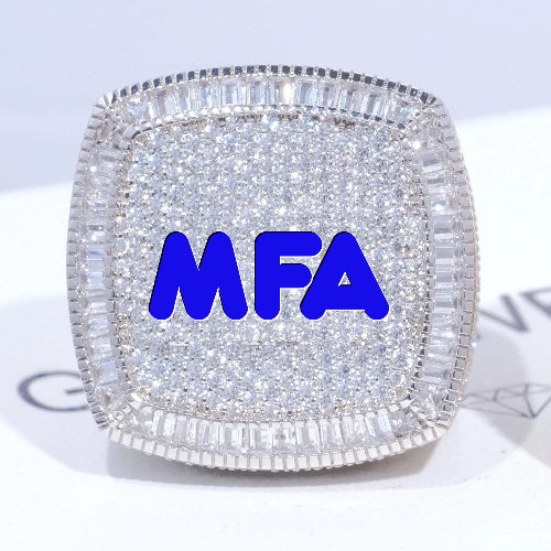 CUSTOM LETTER 3D ICED RING