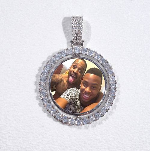 3D Spinning 2-Faced Custom Picture Pendant