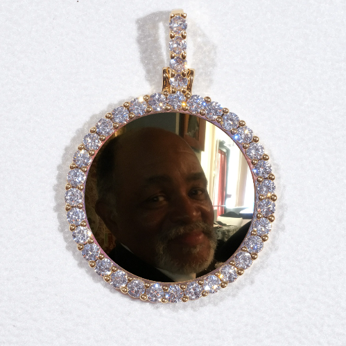 3D CIRCLE CUSTOM PICTURE PENDANT SMALL SIZE