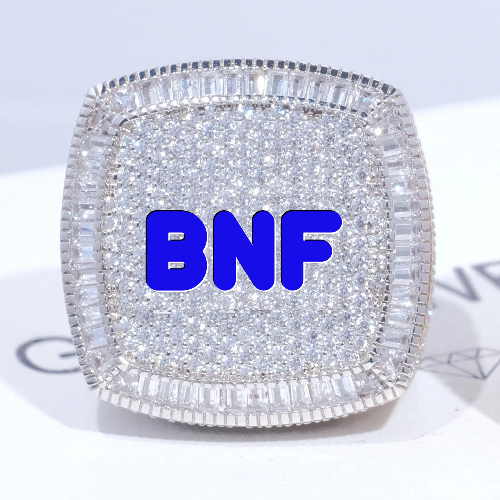 CUSTOM LETTER 3D ICED RING
