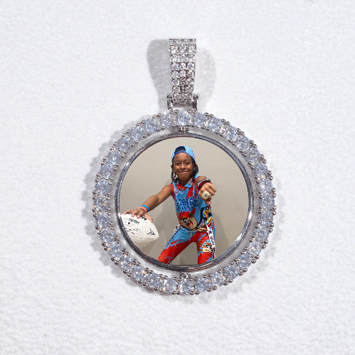 3D Spinning 2-Faced Custom Picture Pendant