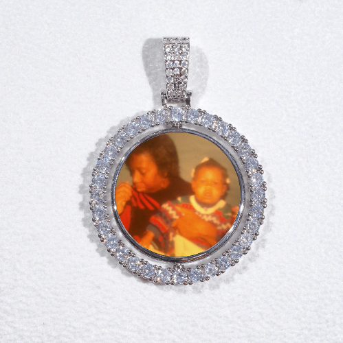 3D Spinning 2-Faced Custom Picture Pendant
