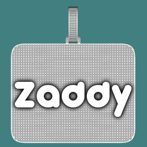 CUSTOM LETTER NECKLACE 3D BIG SQUARE