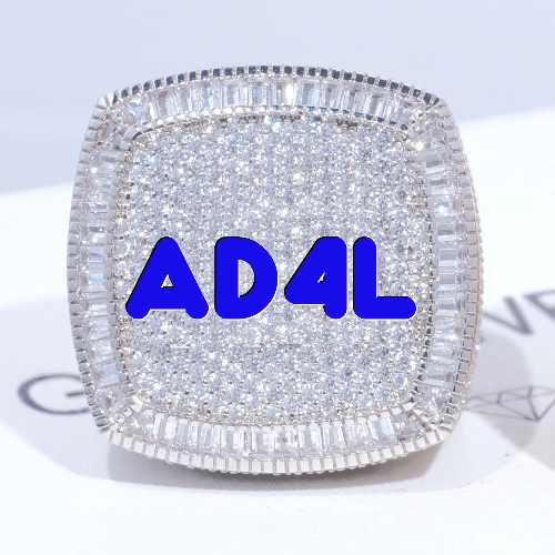 CUSTOM LETTER 3D ICED RING