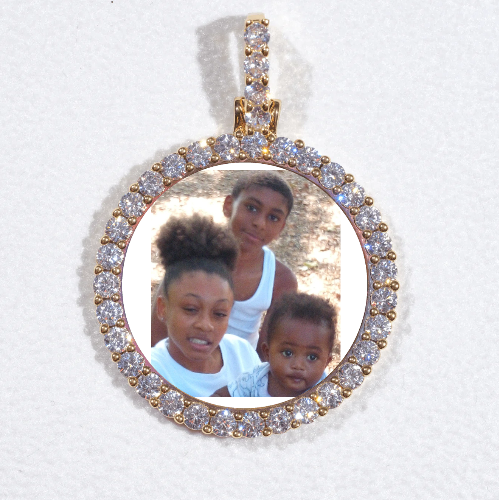 3D CIRCLE CUSTOM PICTURE PENDANT SMALL SIZE