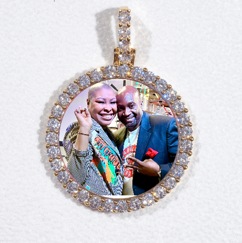 3D CIRCLE CUSTOM PICTURE PENDANT SMALL SIZE