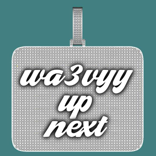 CUSTOM LETTER NECKLACE 3D BIG SQUARE