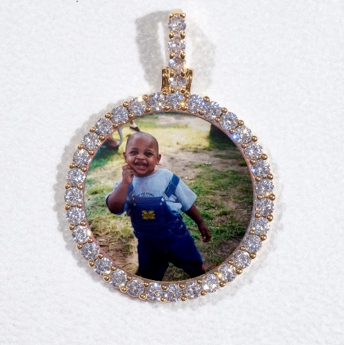 3D CIRCLE CUSTOM PICTURE PENDANT SMALL SIZE