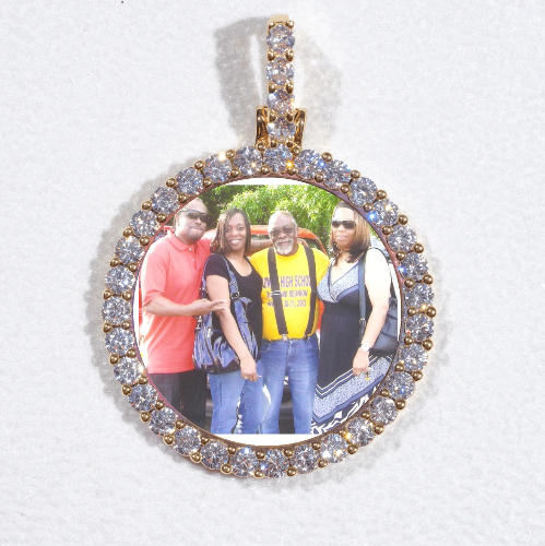 3D CIRCLE CUSTOM PICTURE PENDANT SMALL SIZE