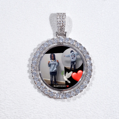 3D Spinning 2-Faced Custom Picture Pendant