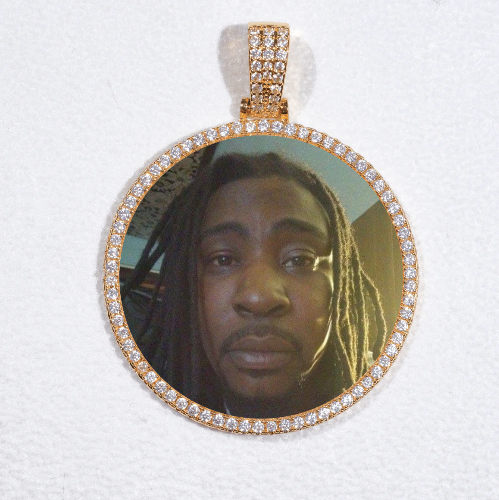 MEDIUM 3D CIRCLE CUSTOM PICTURE PENDANT