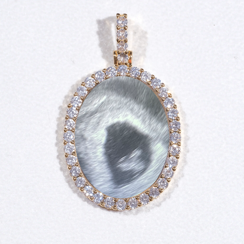 3D Oval Custom Picture Pendant