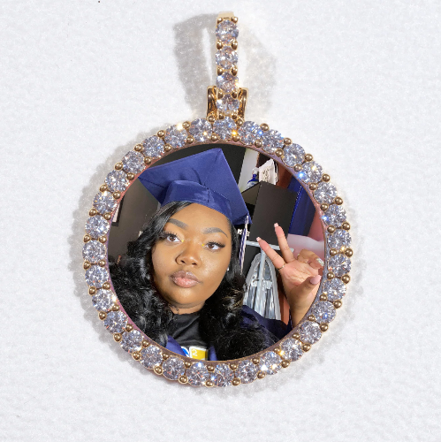 3D CIRCLE CUSTOM PICTURE PENDANT SMALL SIZE