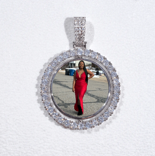 3D Spinning 2-Faced Custom Picture Pendant